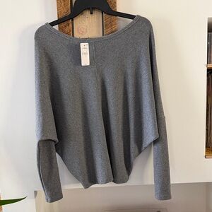 Express Heather Gray Knit Top
